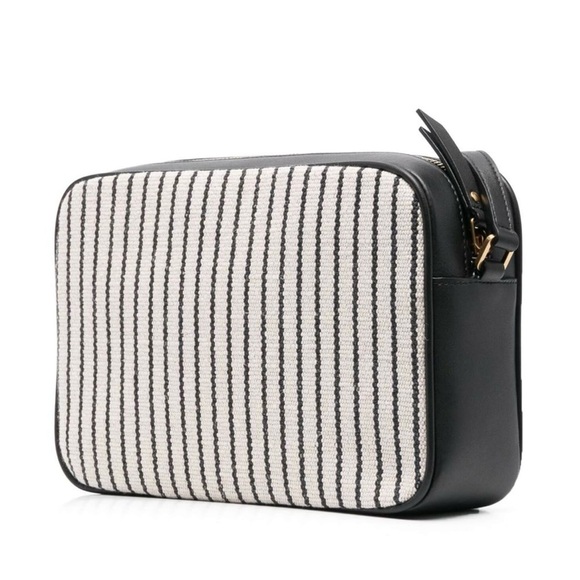 SAINT LAURENT Lou Camera stripe crossbody bag with tassel - Picture 3 of 9